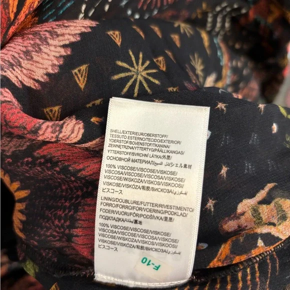 FARM Rio Black and Orange Flutter Sleeve Maxi Sundress - Picture 10 of 11